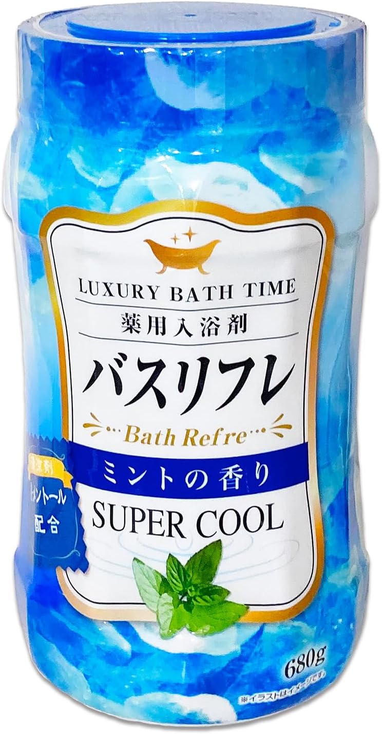 スーパークールなミント香の薬用入浴剤（680g）