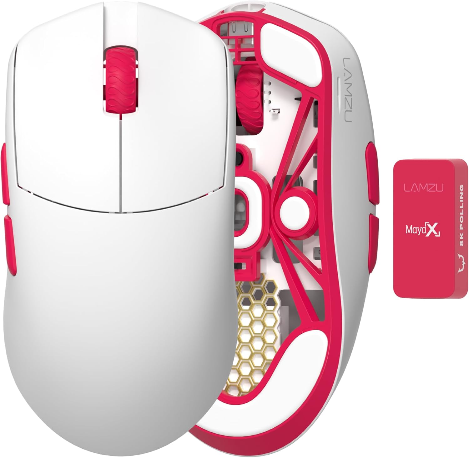 リジェクト特別版 ゲーミングマウス LAMZU MAYA X 無線・軽量47g・8Kドングル付き