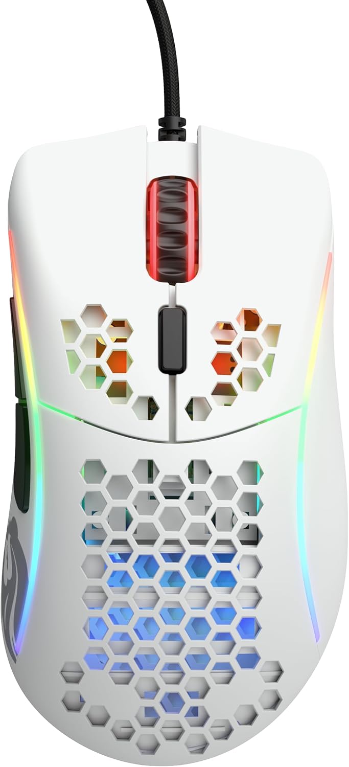 エルゴノミクス デザイン ゲーミングマウス ホワイト 有線 RGBライト 12DPI 対応 6プログラムボタン