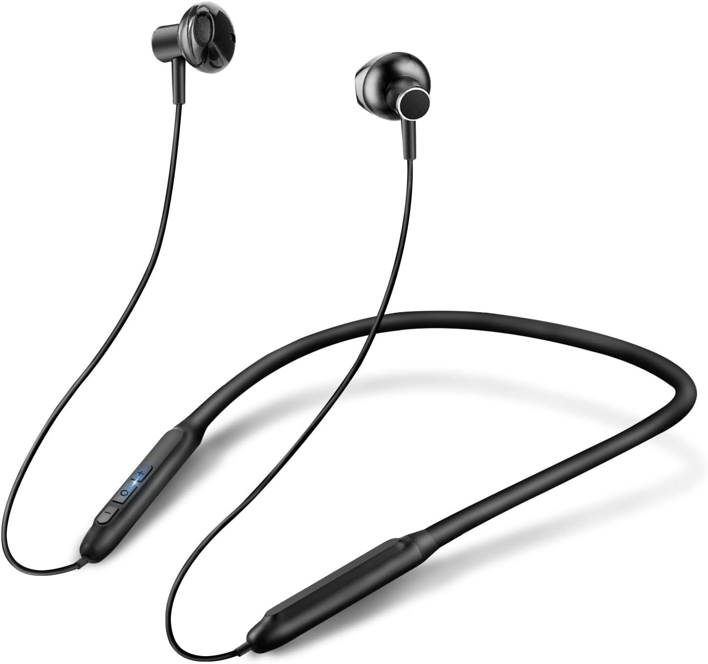 Bluetooth 5.3 ノイズキャンセリング ネックバンド型イヤホン ハンズフリー通話 ブラック