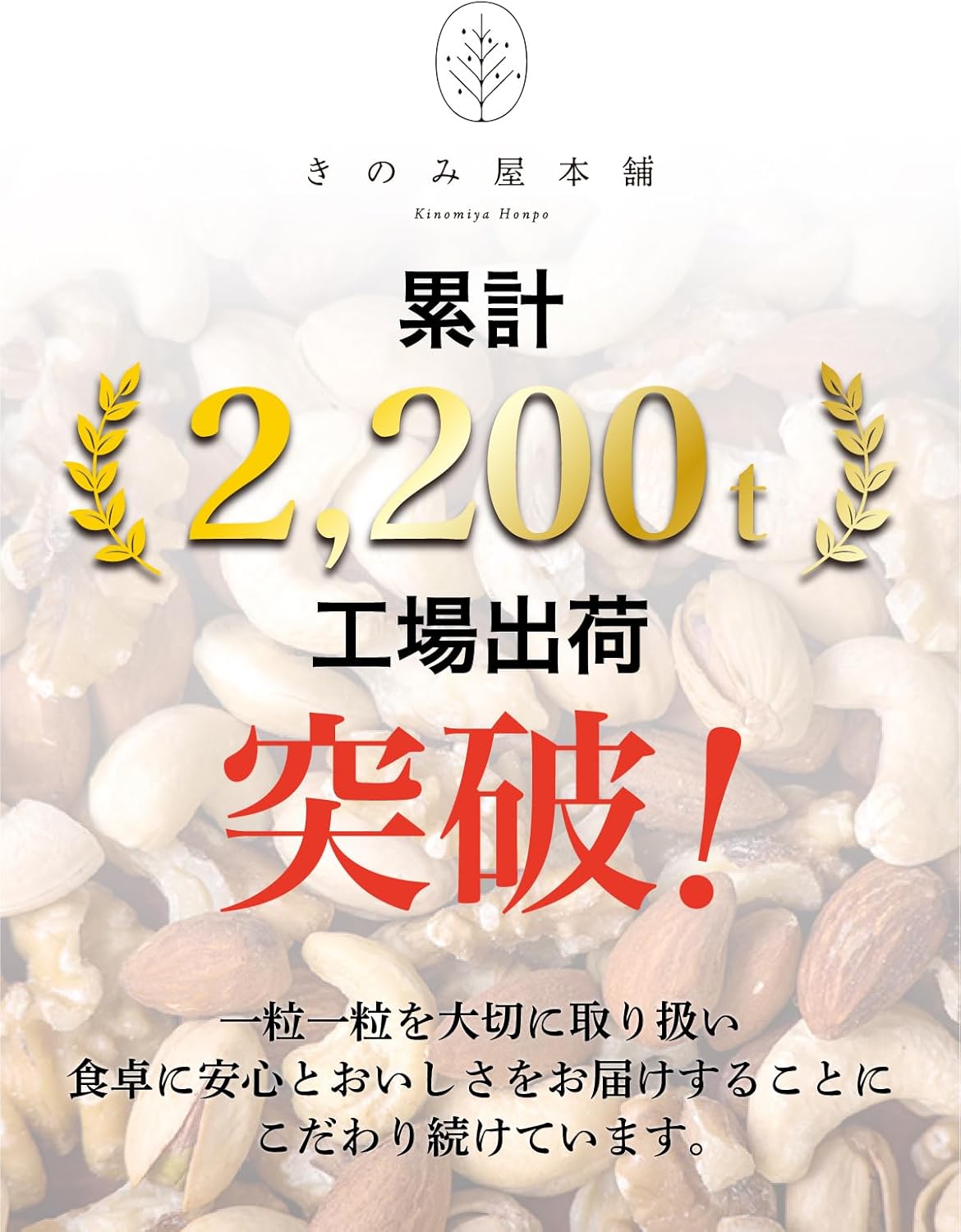 素焼きミックスナッツ 1kg - アーモンド・カシューナッツ・クルミの無塩無油おやつ