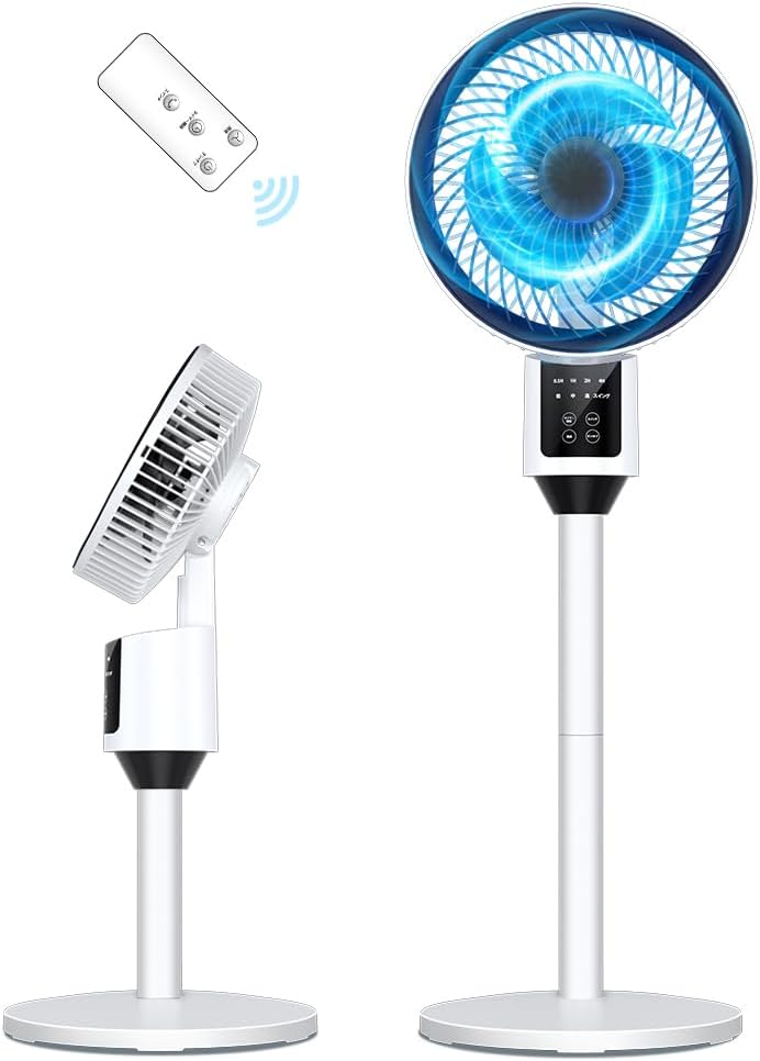 静音サーキュレーター DCモーター 4D送風 2025年モデル 薄型コンパクト 30dB 3段階風量 自動首振り対応 20畳用 ポータブル【引越し祝いに最適】