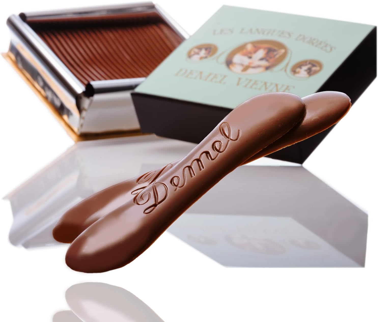 バレンタインデー ギフト DEMEL ミルクチョコレート 猫ラベル 高級洋菓子