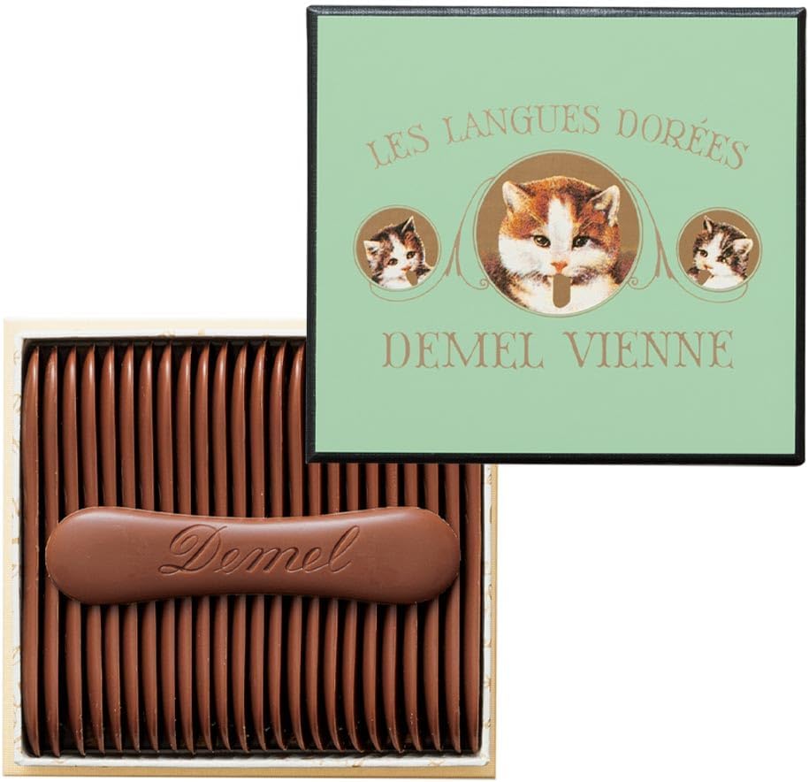 バレンタインデー ギフト DEMEL ミルクチョコレート 猫ラベル 高級洋菓子