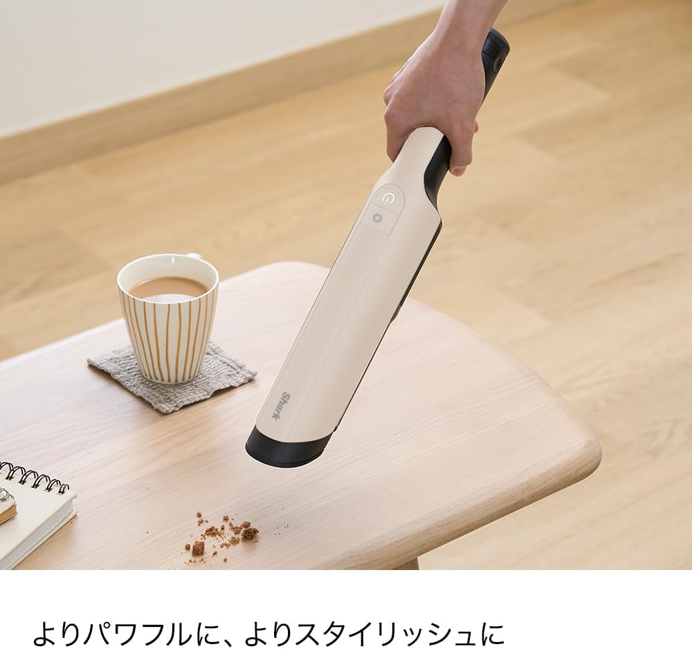 コードレス ハンディクリーナー Shark WV321JWH EVOPOWER EX フローリング用延長ノズル付 アイボリー