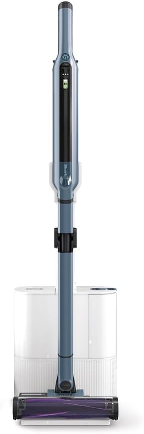 自動ゴミ収集ドック付きコードレススティック掃除機 - Shark CS850JBLAE ノルディックブルー