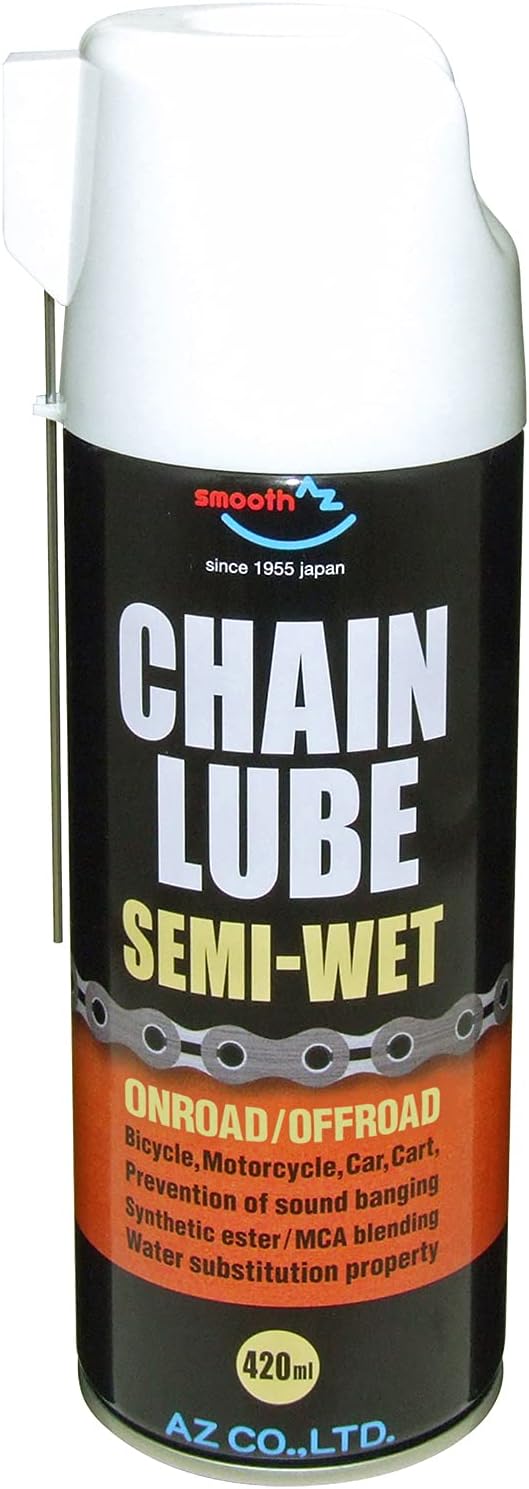 セミウェットチェーンルブ 420ml - オンロード＆オフロード兼用 防錆潤滑剤