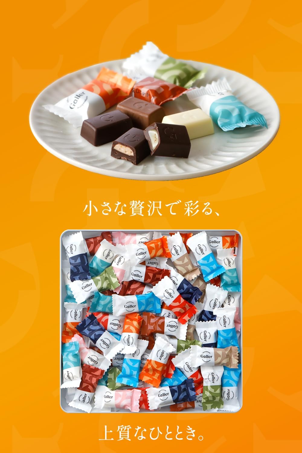 ベルギー王室御用達・ガレー チョコレート ナノバー 50個入り ギフトセット