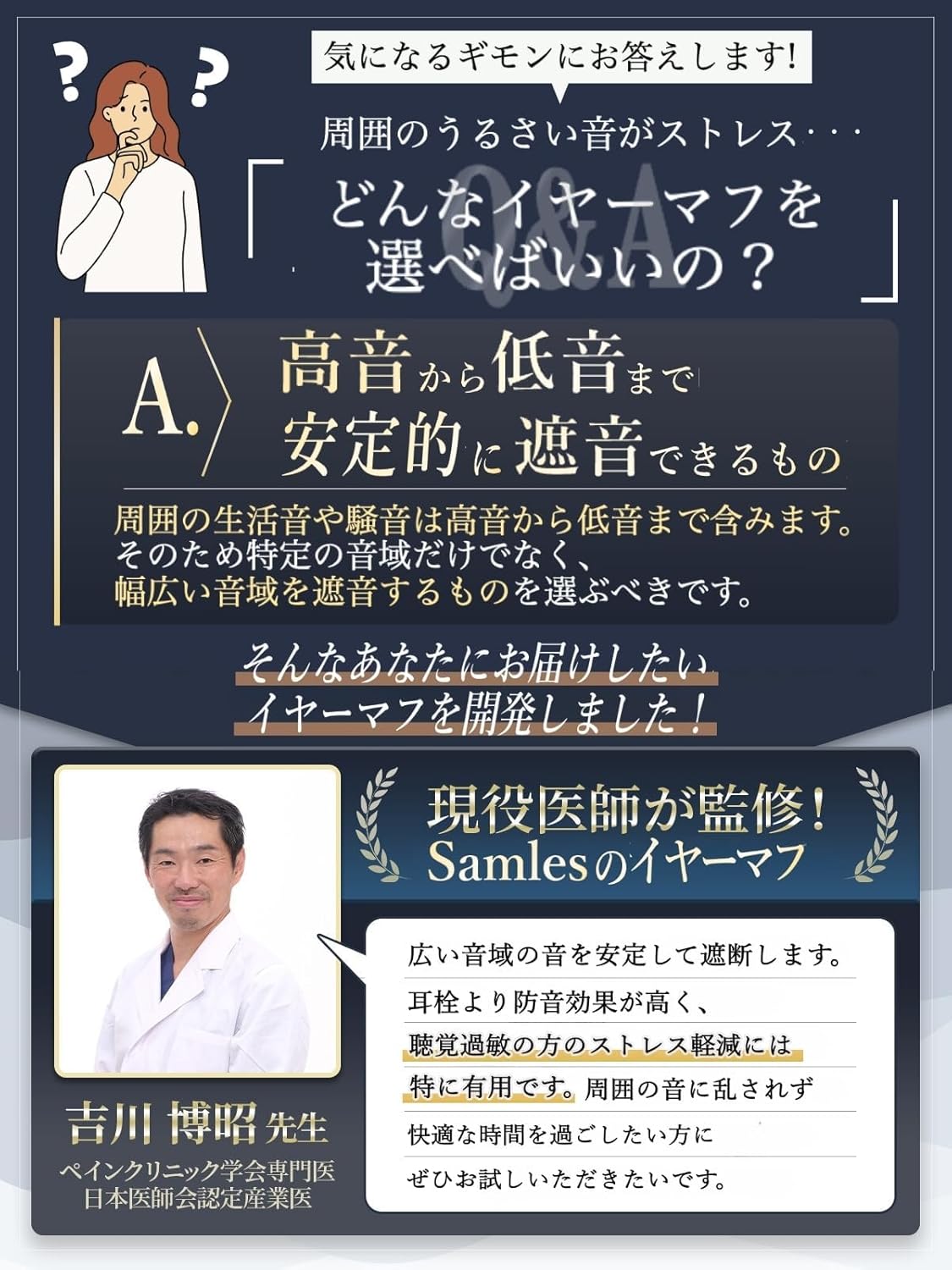防音イヤーマフ 耳栓付き 男女兼用 最大40dB 騒音対策 集中力アップ用
