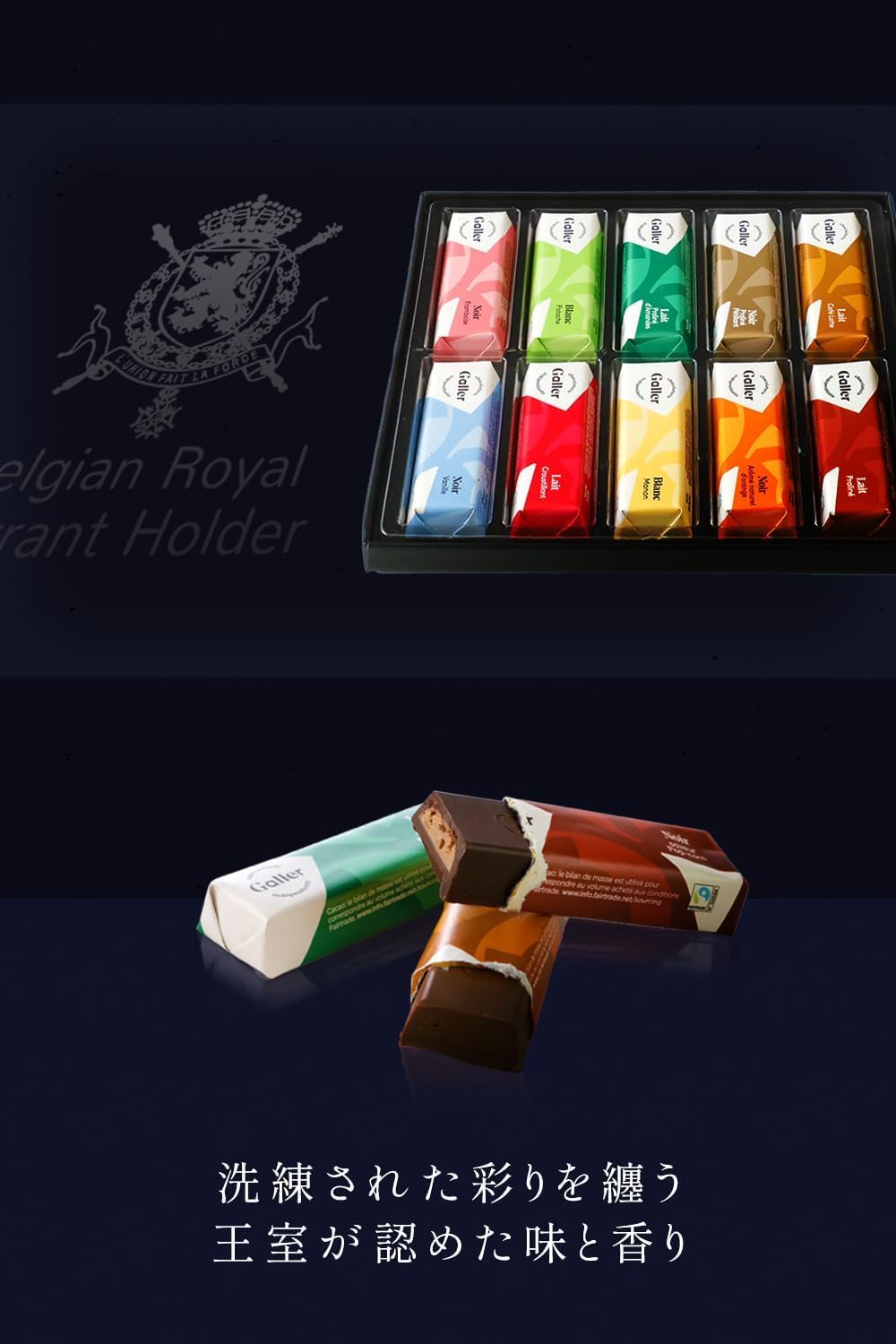 ベルギー王室御用達 ガレー チョコレート ミニバー 10本入り 個包装ギフト