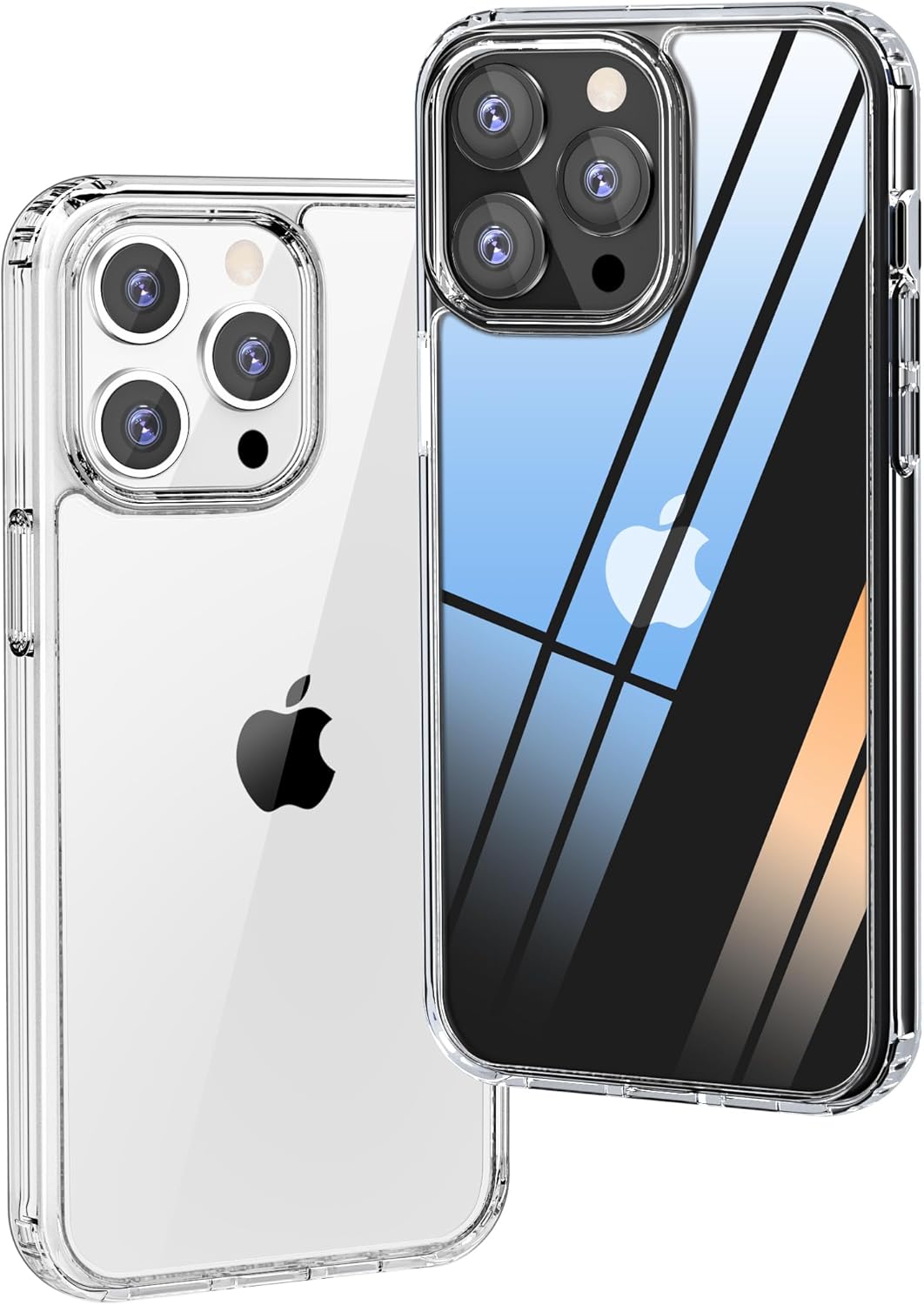 iPhone 15 Pro 用 超透明ハードケース 米軍MIL規格 超耐衝撃仕様 画面・レンズ保護 クリスタルクリア