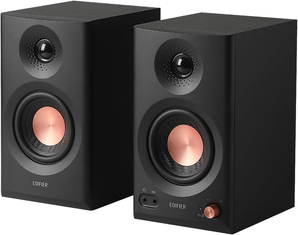Edifier MR3 スタジオモニタースピーカー 2024年新モデル 36W Bluetooth 5.4 ハイレゾ ルーム補正 黒