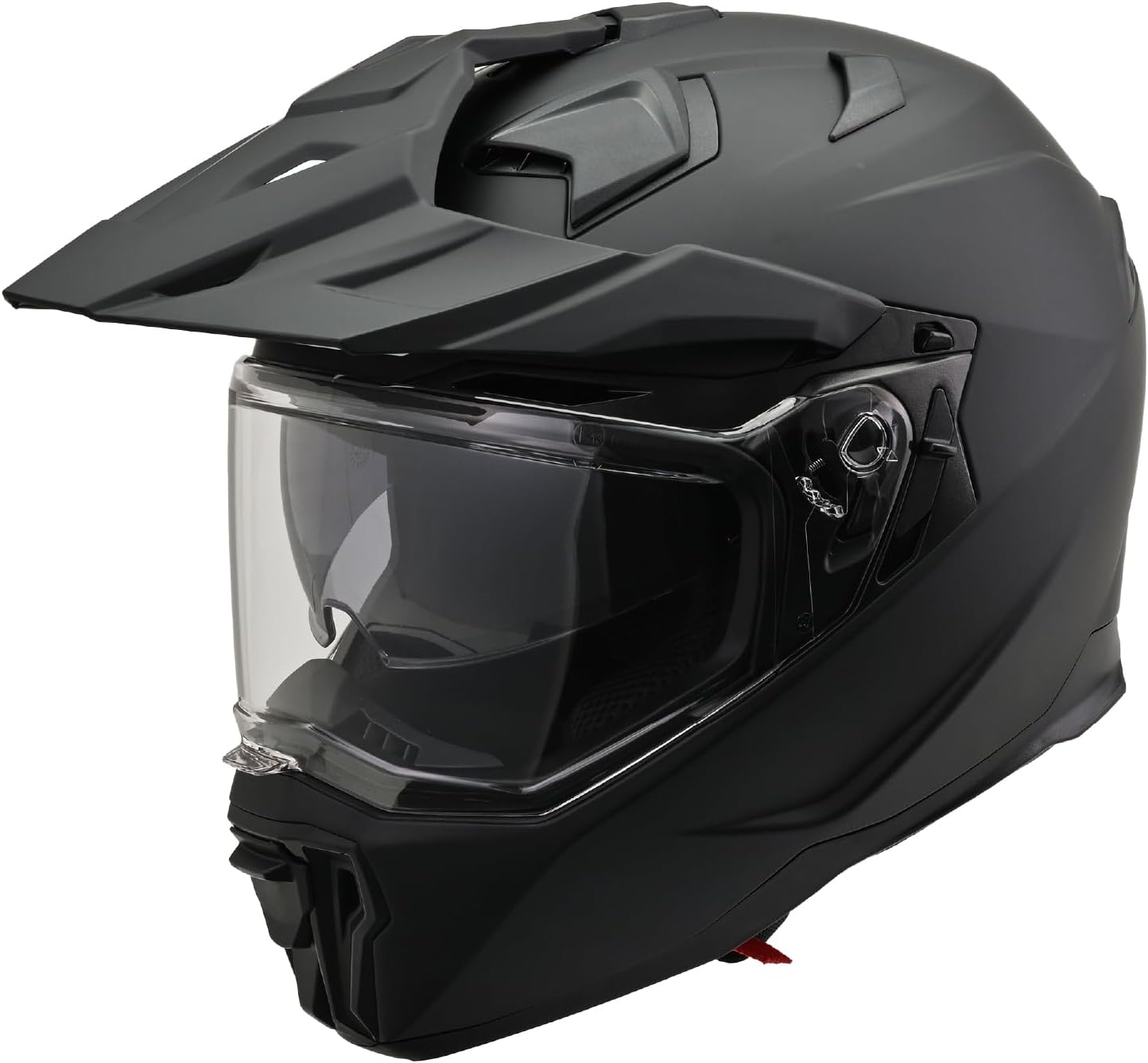 オフロードバイク用ヘルメット DN-005WX マットブラック Lサイズ（59-60cm） ピンロックシート付属