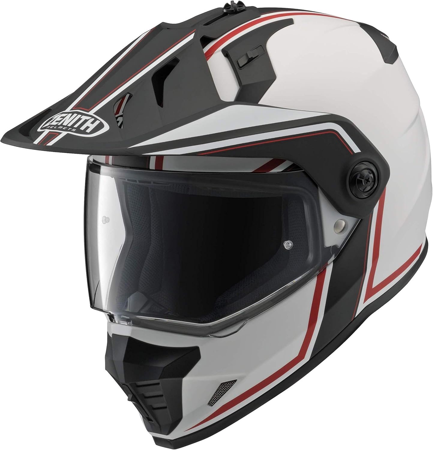 オフロードバイク用ヘルメット YAMAHA YX-6 ZENITH GF-03レッド Lサイズ(59-60cm)