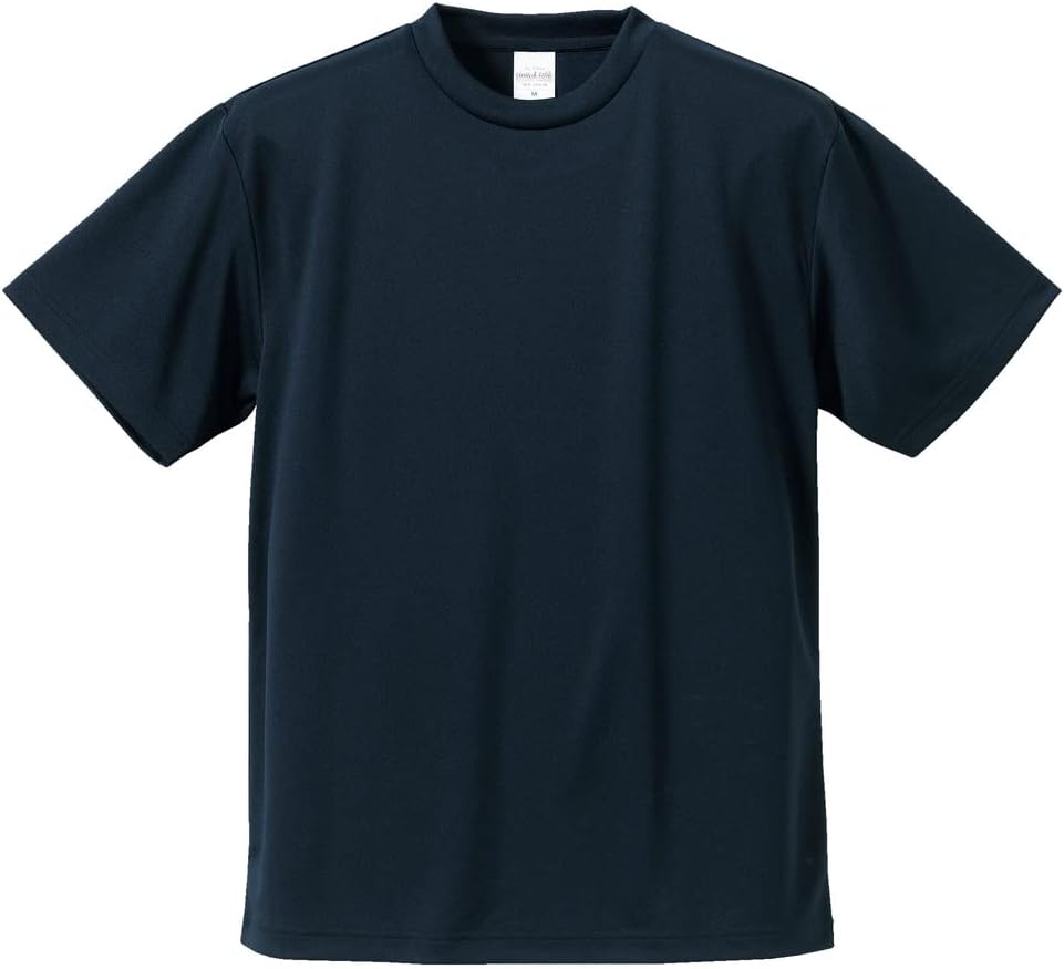 ドライアスレチックTシャツ（4.1オンス、ネイビー、Lサイズ）