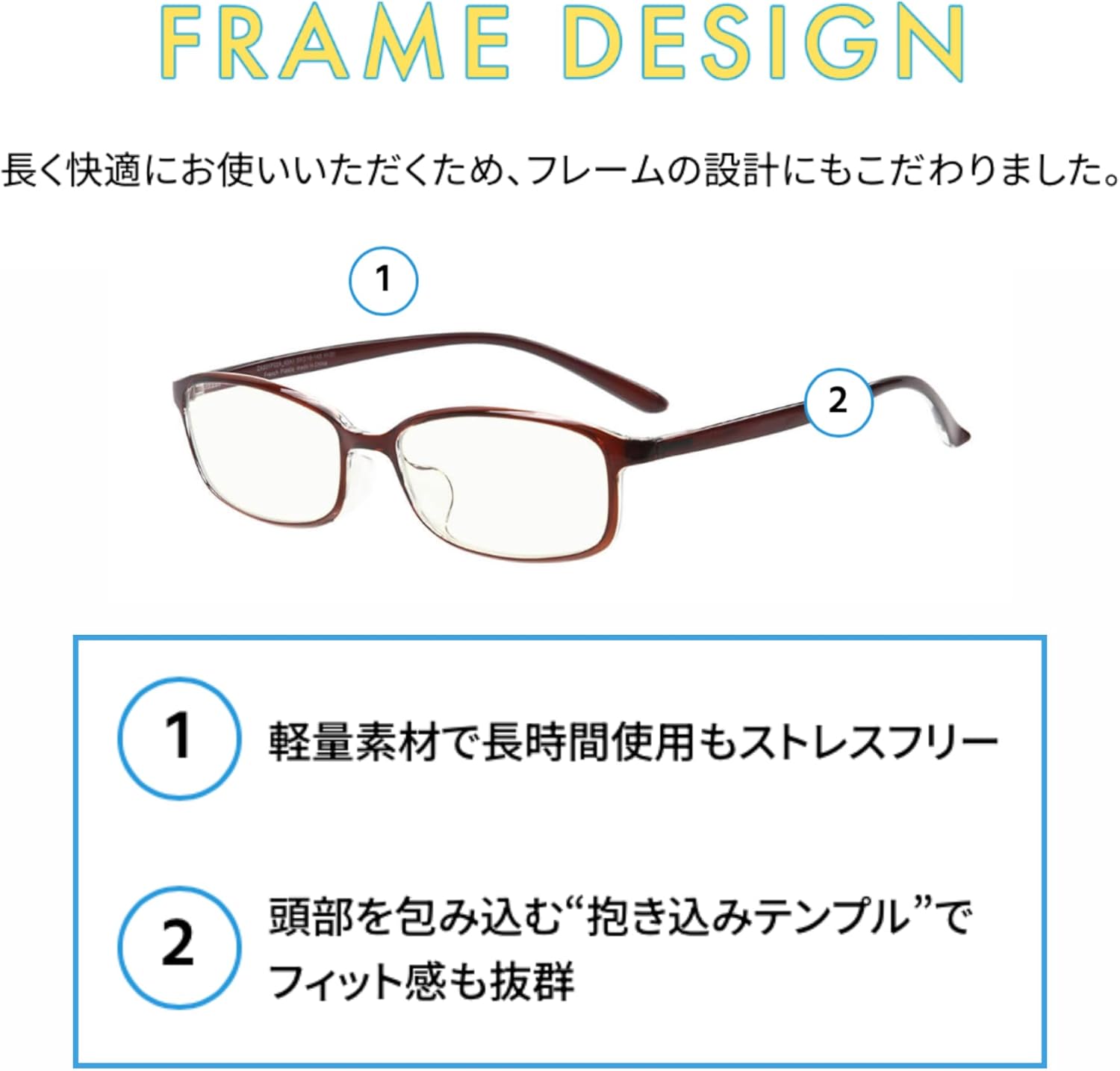 ブルーライトカットPCメガネ ボストン型 軽量 メンズ・レディース おしゃれ【ZN201P01】