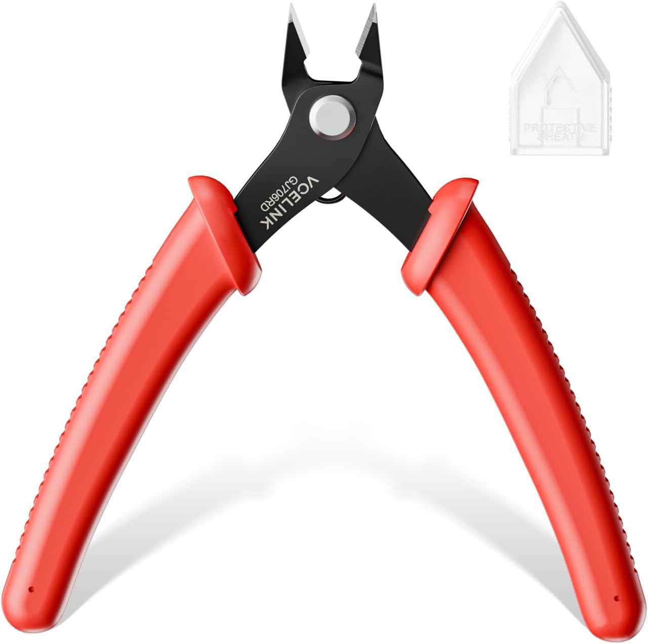 薄刃強力プラスチックニッパー 赤色 GJ706RD プラモデル用精密工具