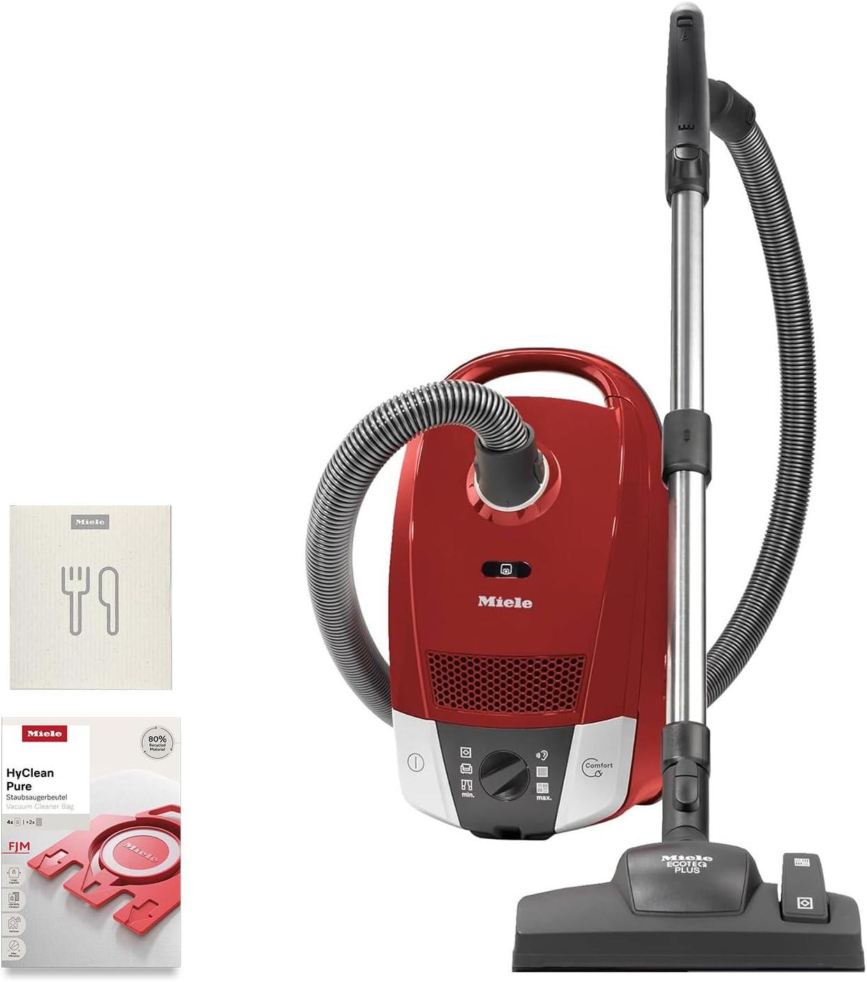 Miele (ミーレ) キャニスター掃除機 Compact C2 SDCO 4 オータムレッド 強力吸引 HEPAフィルター付属