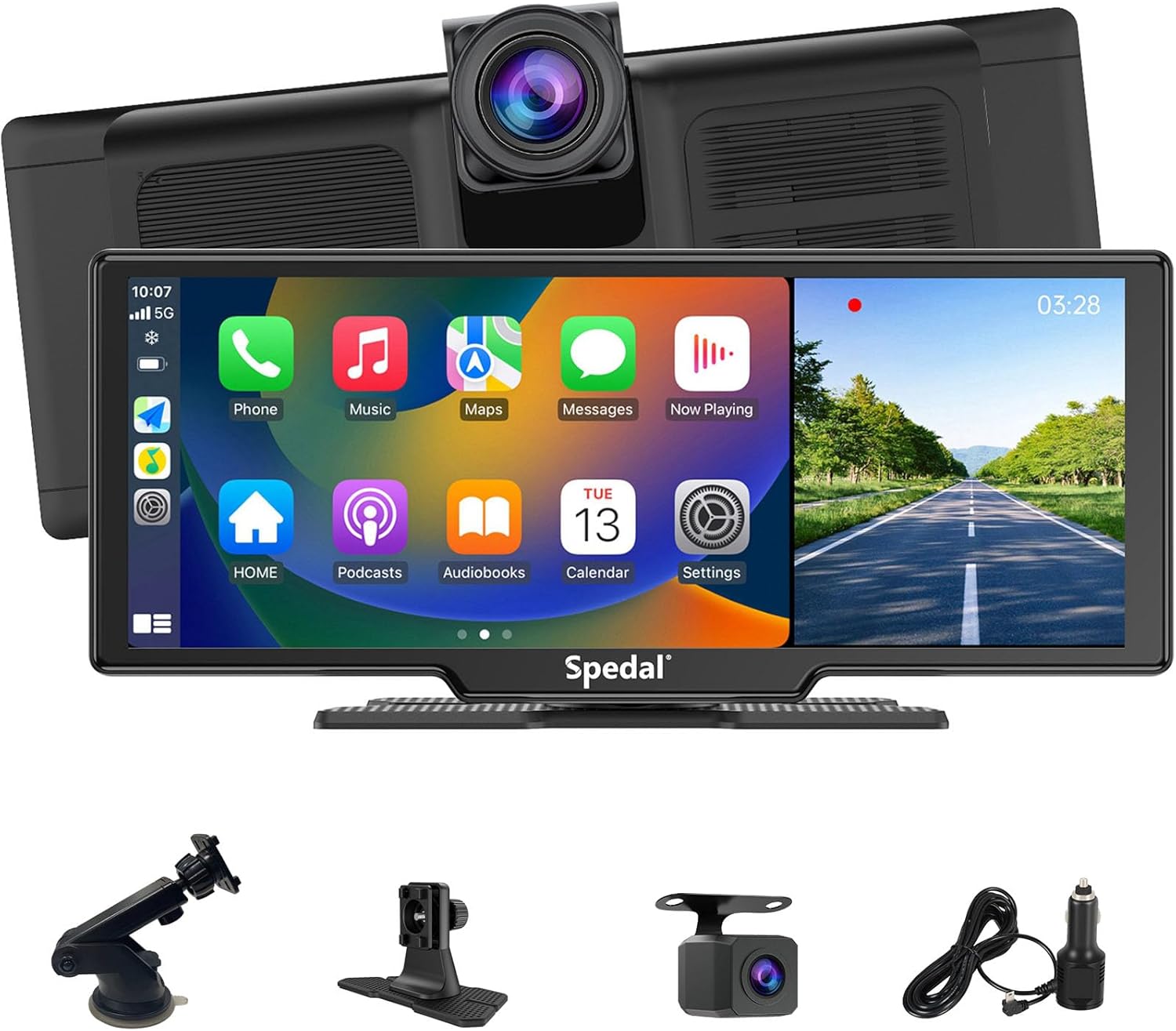 9.3インチ 2Kドライブレコーダー一体型カーナビオーディオ（無線CarPlay/Android Auto対応）