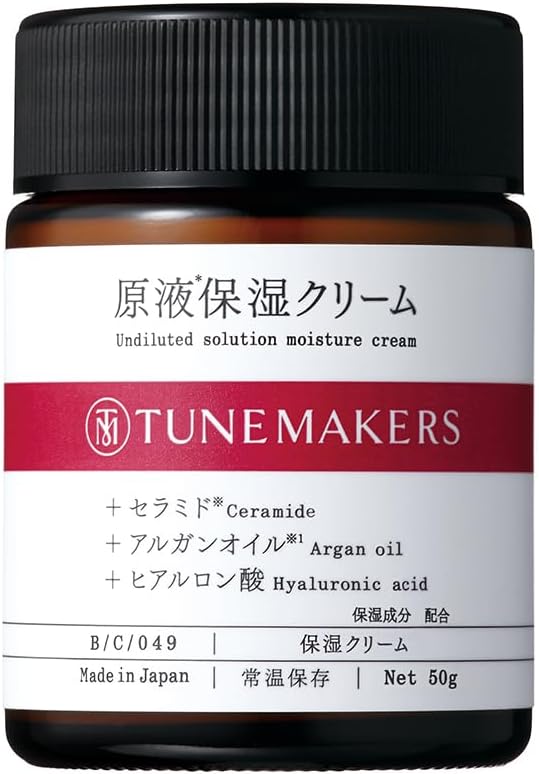 乾燥肌・敏感肌用 セラミド保湿クリーム 50g アルガンオイル・ヒアルロン酸配合 TUNEMAKERS