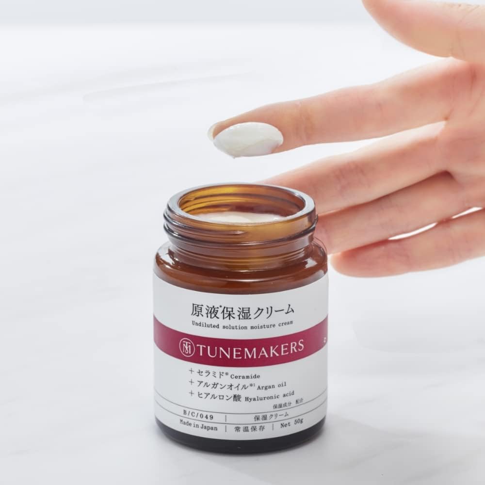 乾燥肌・敏感肌用 セラミド保湿クリーム 50g アルガンオイル・ヒアルロン酸配合 TUNEMAKERS