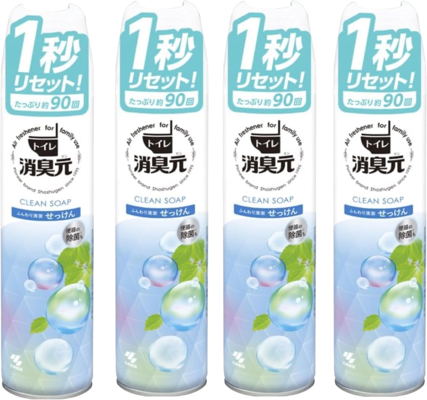 ホワイトフローラルの香り トイレ用消臭スプレー 280ml×4本セット