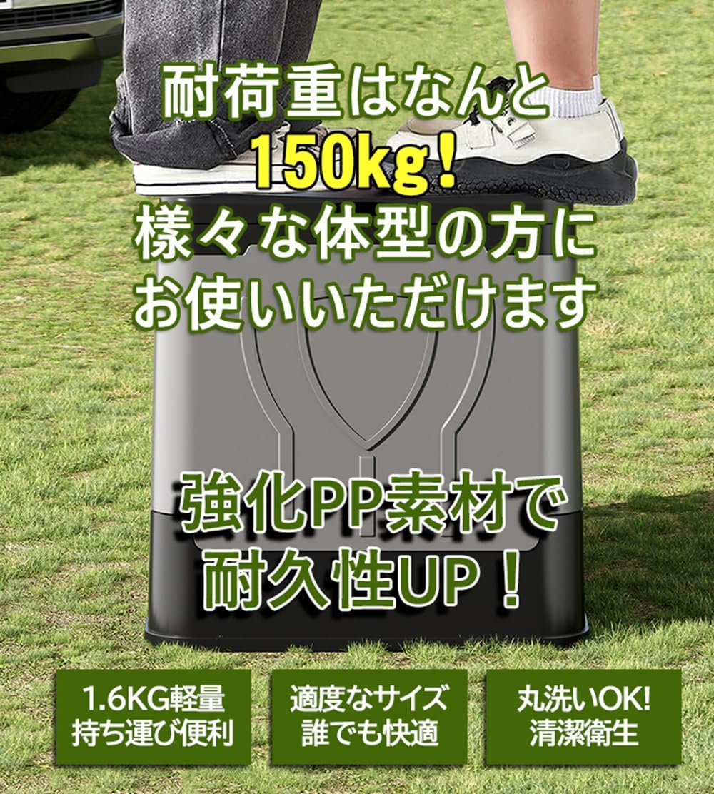 非常用ポータブルトイレ【防災士推奨】携帯トイレ 折りたたみ式 耐荷重150kg 災害・介護用 排便袋・凝固剤付き グレー