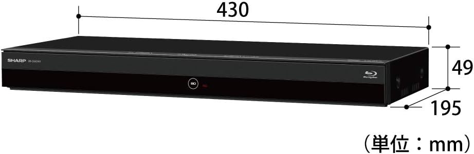 AQUOS 500GB 2番組同時録画対応ブルーレイレコーダー ブラック