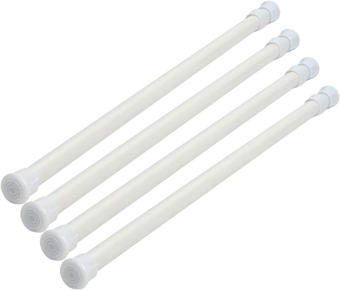 隙間収納用 伸縮自在つっぱり棒 4本セット 幅30~50cm