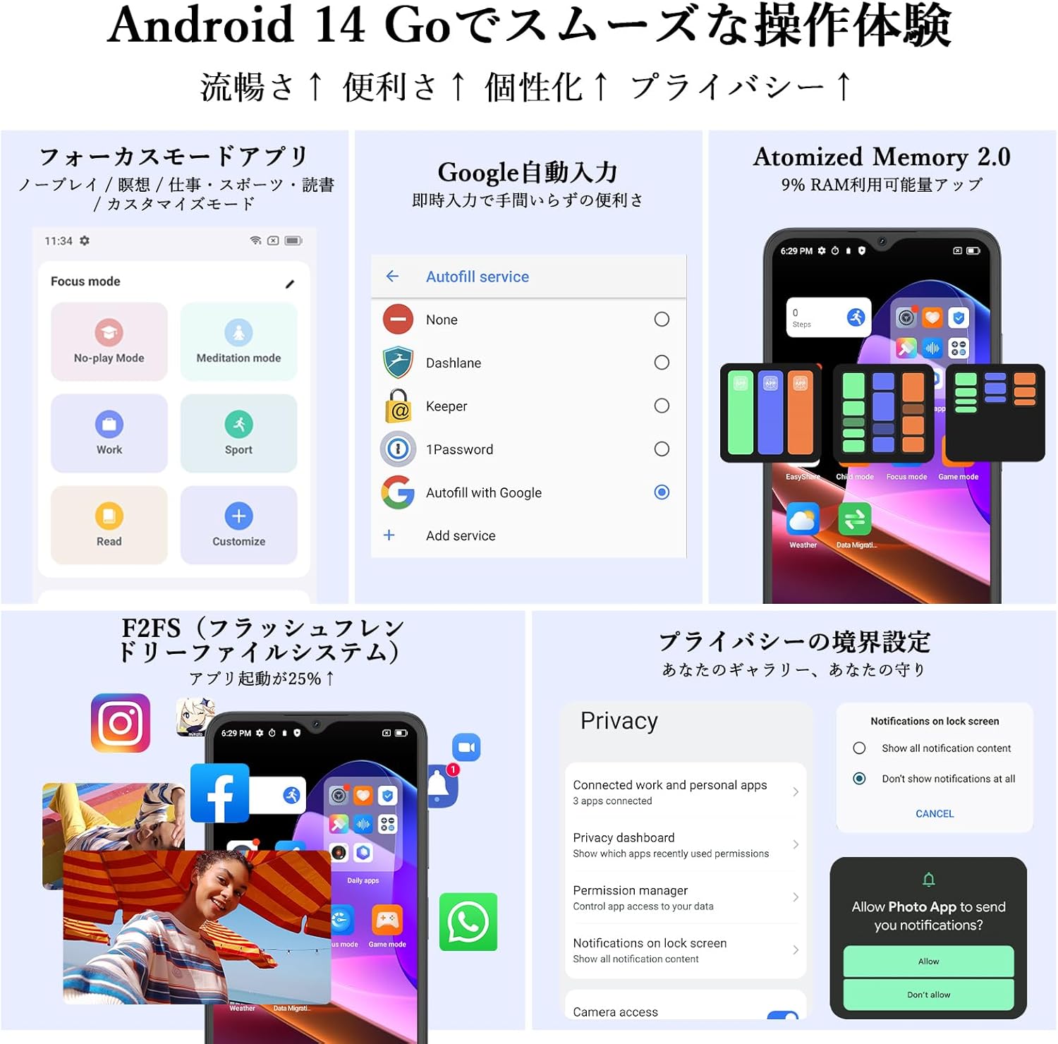 OSCAL Flat2C スマホ｜6GB RAM・64GBストレージ・2TBまで拡張可能｜6.56インチ大画面・5000mAhバッテリー・10W急速充電・デュアル4G SIMフリー