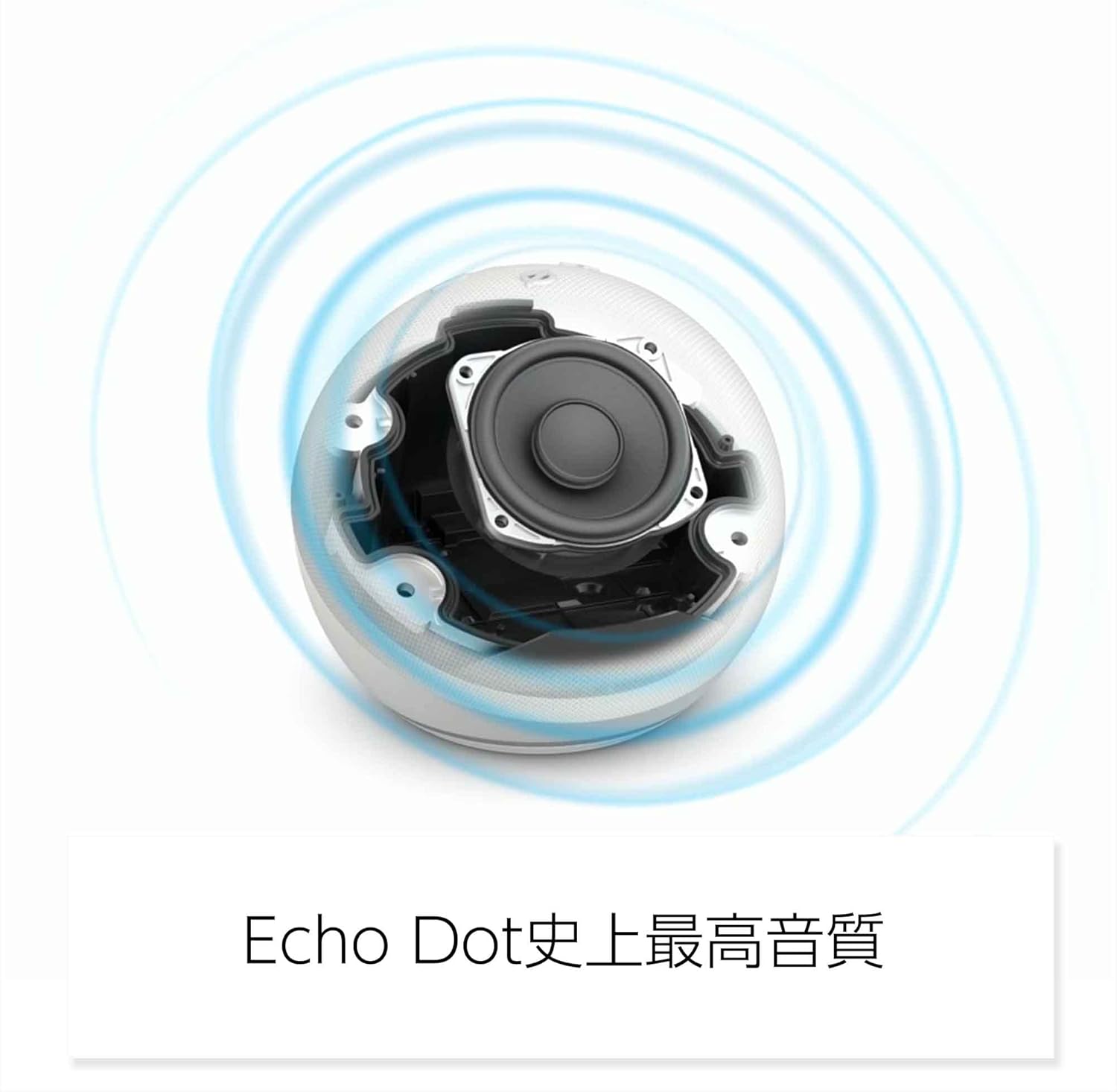 Alexa搭載 Echo Dot 第5世代 - センサー付き、鮮やかなサウンド（グレーシャーホワイト）
