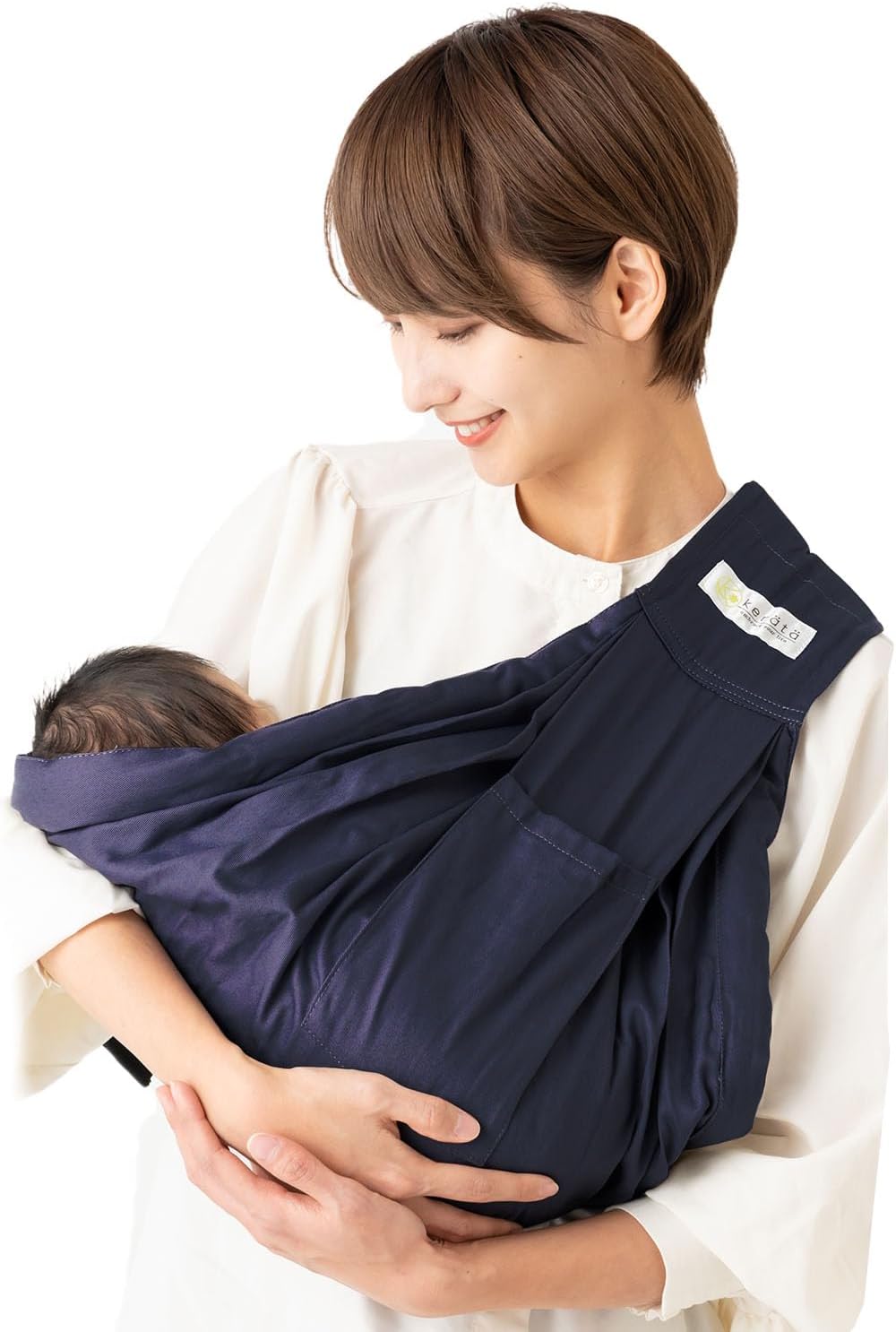 新生児から成長まで使える6WAYベビースリング ネイビー