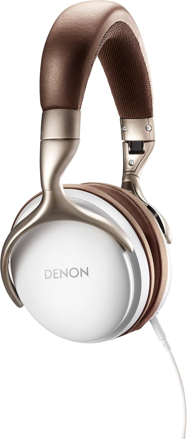 ハイレゾ対応 密閉ダイナミック型オーバーヘッドヘッドフォン（ホワイト） Denon AH-D1200