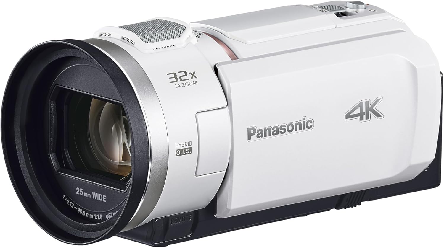 パナソニック 4Kデジタルビデオカメラ HC-VX3-W 光学24倍ズーム 手振れ補正 パールホワイト