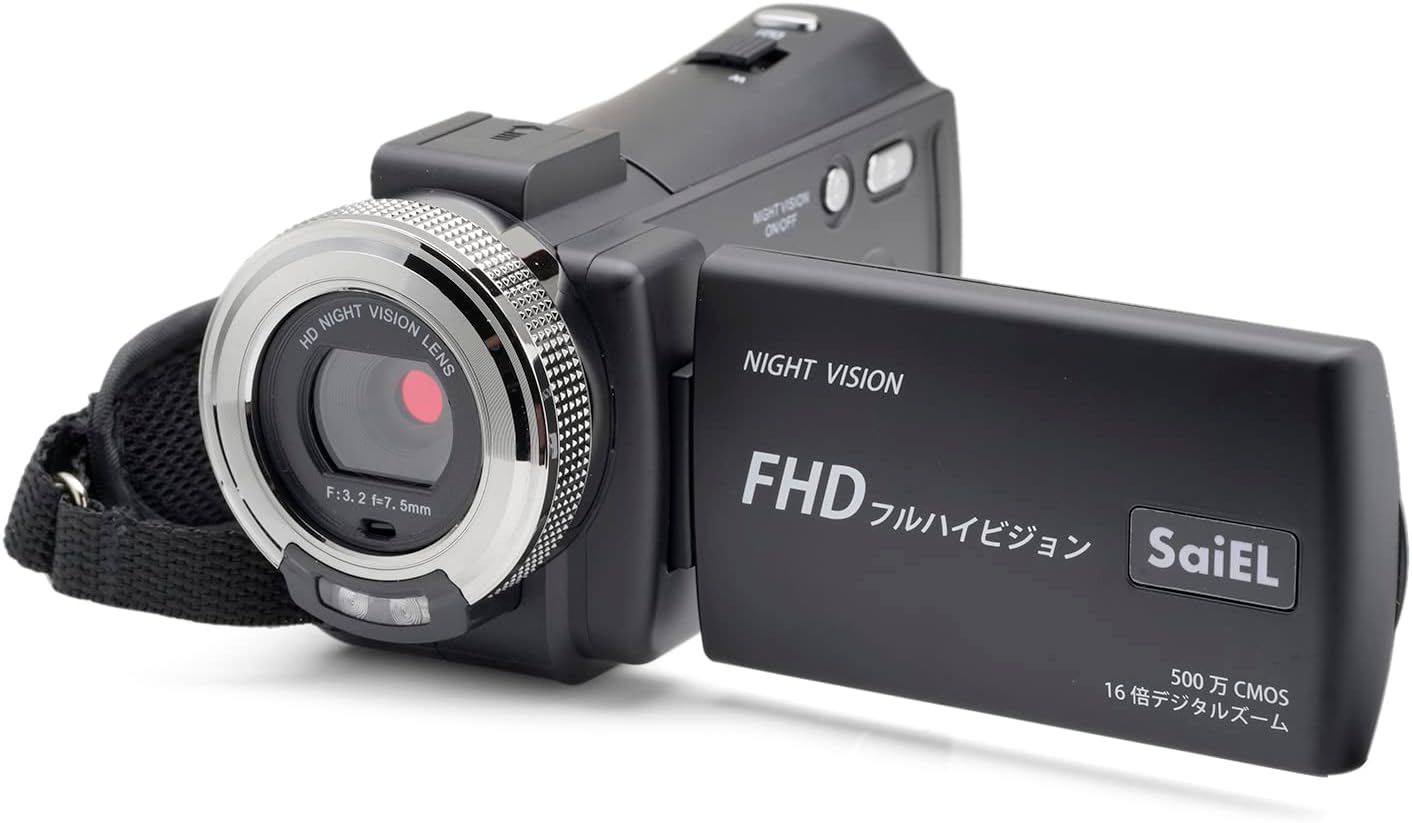 父の日ギフト SaiEL FHDデジタルカメラ 16倍ズーム 軽量コンパクト