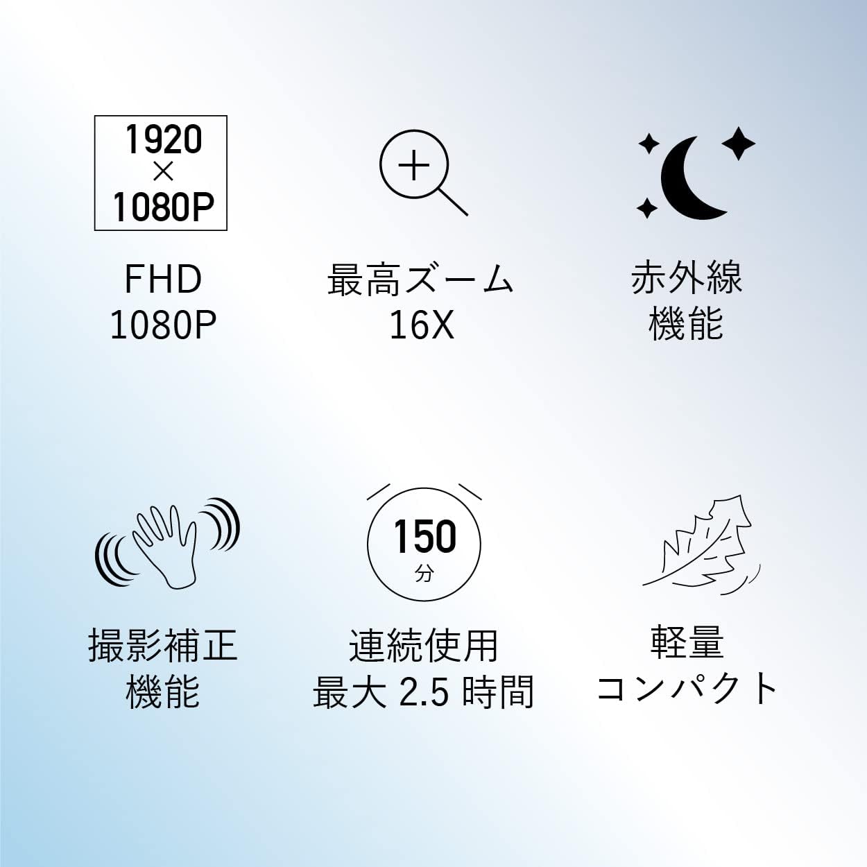 父の日ギフト SaiEL FHDデジタルカメラ 16倍ズーム 軽量コンパクト