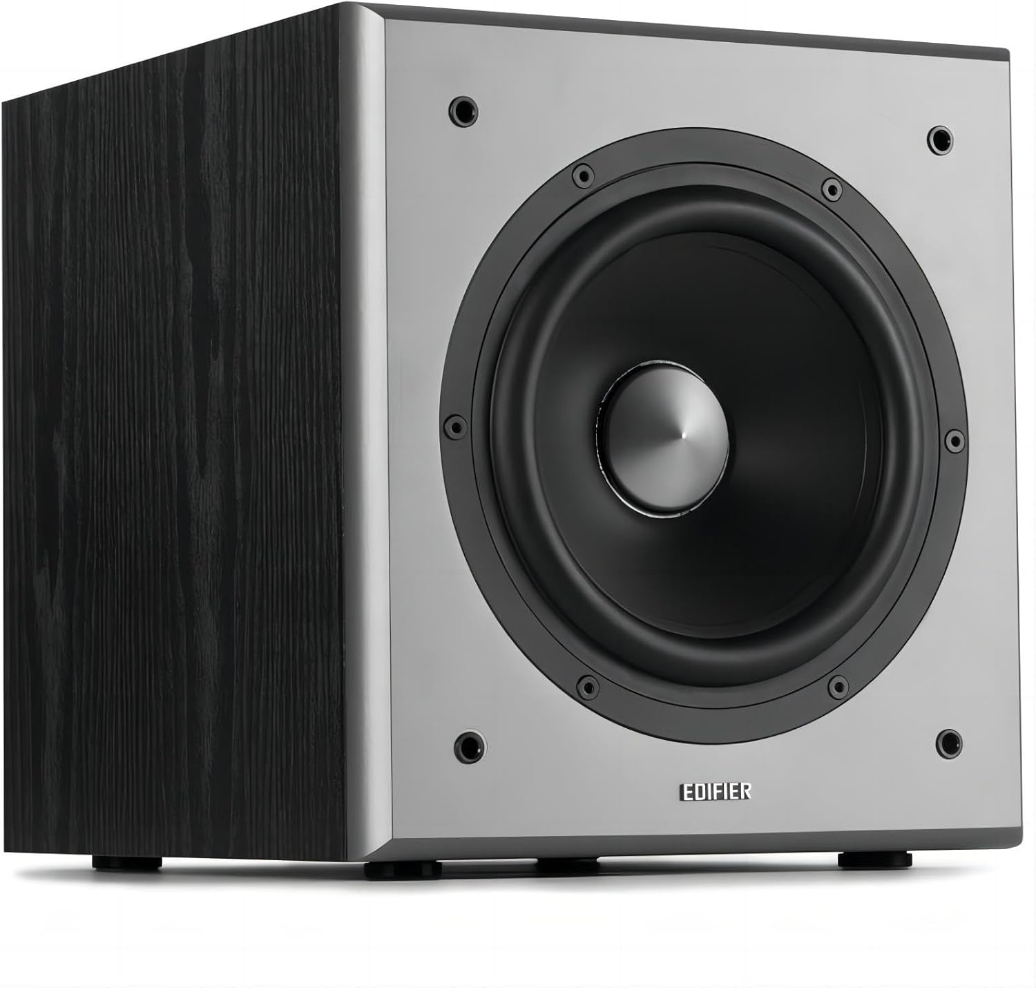 Edifier T5 70W 8インチサブウーファー｜2025年新モデル｜38Hz-160Hz｜位相制御｜3.5mm AUX/RCA接続｜ブラック