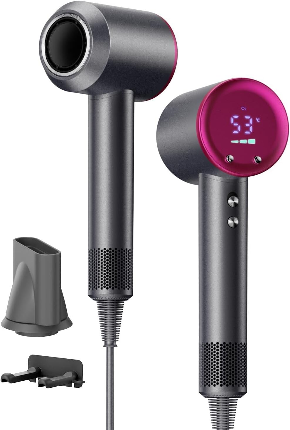 大風量ヘアドライヤー 1400W AI温度制御 温冷風切替付き【2025先端モデル】