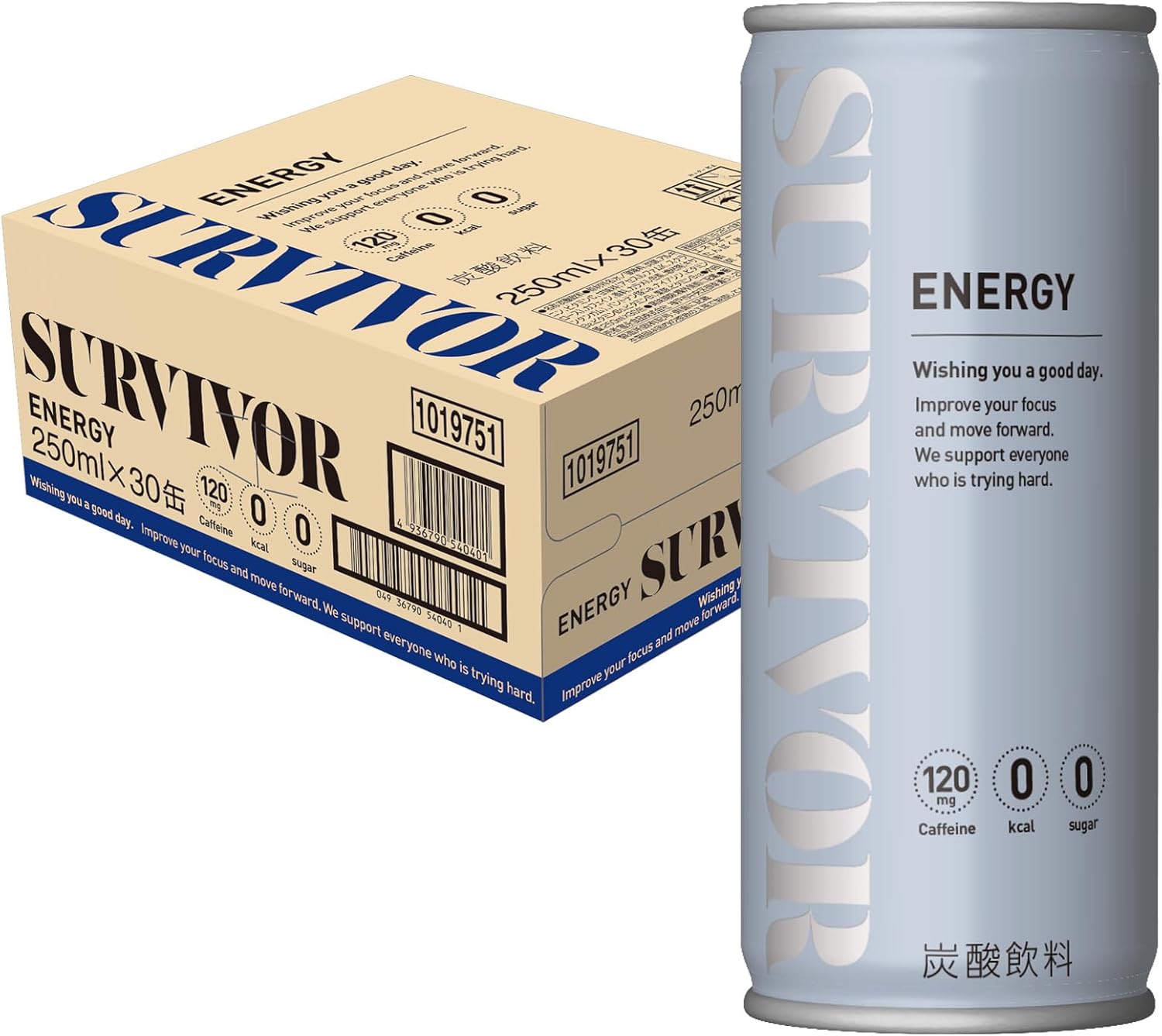 サバイバーゼロカロリーエナジードリンク 250ml 30本まとめ買い