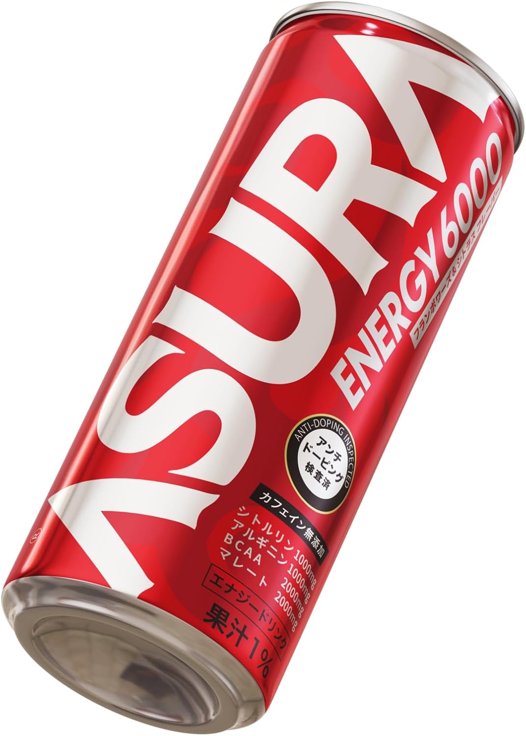 ノンカフェイン ASURA エナジードリンク 250ml 24本セット(6本×4箱)エナジー成分6000mg