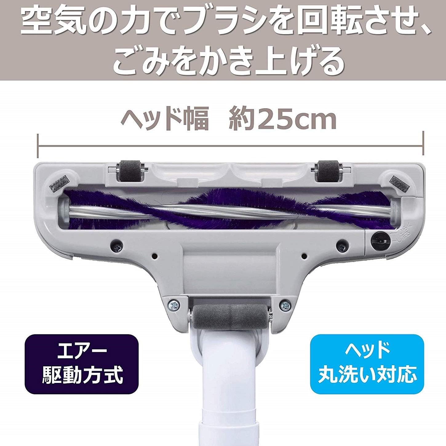 日立 530Wハイパワー 紙パック掃除機（ヘッド丸洗い対応・軽量・ホワイト）