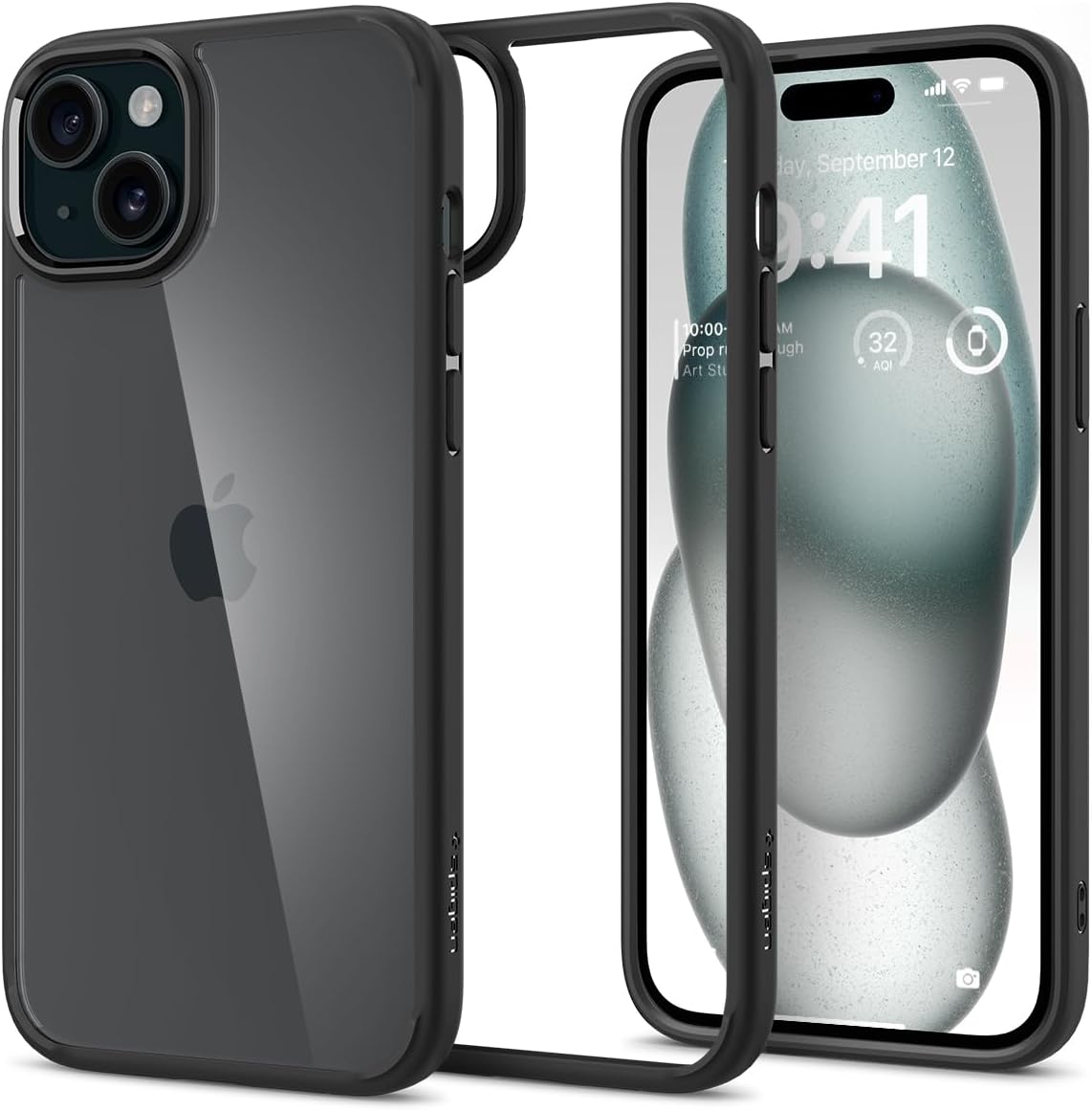 iPhone 15 耐衝撃クリアケース 米軍MIL規格取得 透明TPU バンパー 誕生18年 Spigen ウルトラ・ハイブリッド