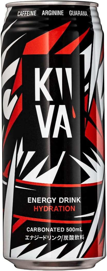 キーバ エナジードリンク 500ml×24本 - カフェイン160mg・アルギニン625mg・ガラナ エキス使用