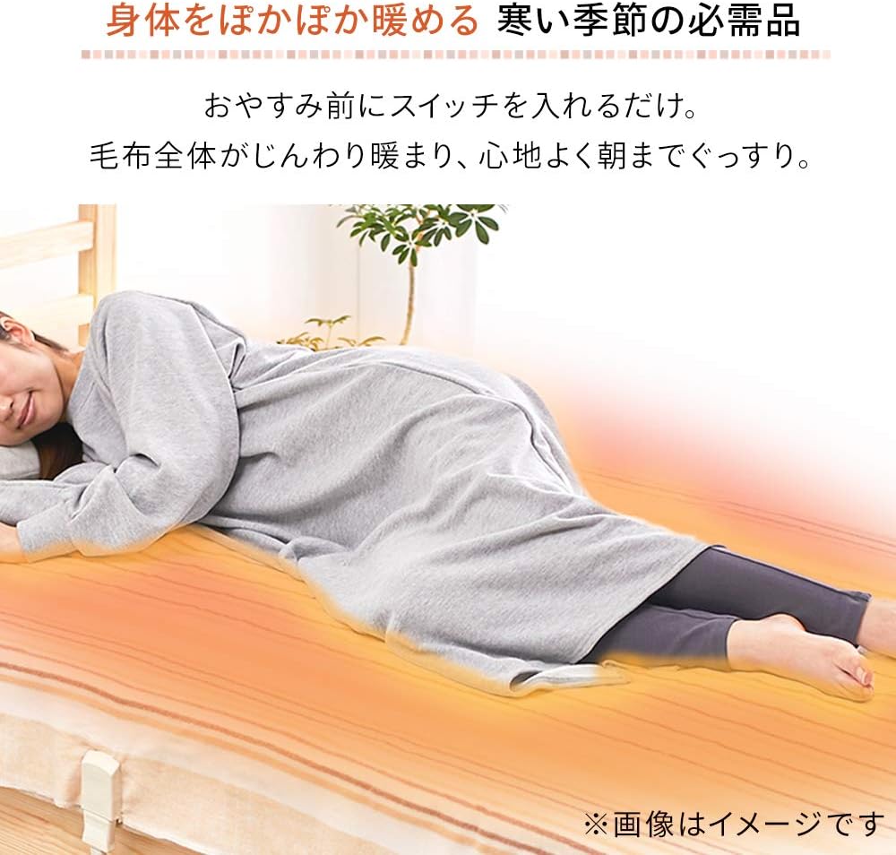 アイリスオーヤマ 電気毛布 掛け敷き兼用 洗える ダブル セミダブル 188×130cm 省エネ 防寒対策 ギフト EHB-1813-T ブラウン