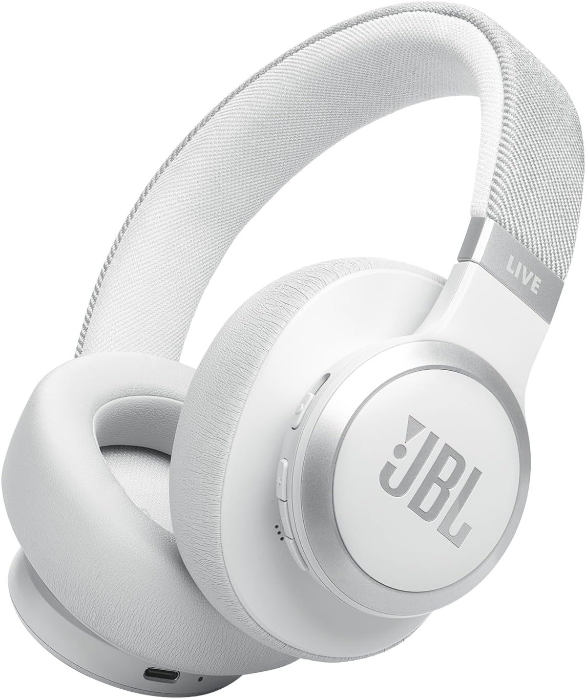 ノイズキャンセリングBluetoothオーバーイヤーヘッドホン JBL LIVE 770 NC ホワイト