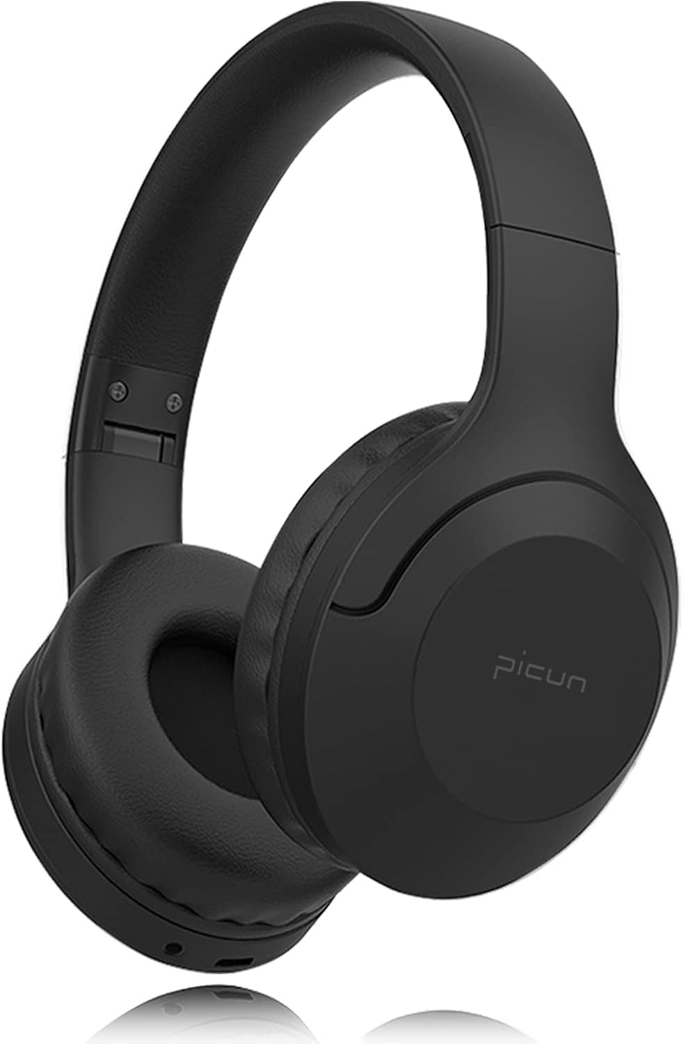ワイヤレスヘッドホン Bluetooth 5.3 HiFi重低音/最大46時間再生/折り畳み型/マイク付き（ブラック）