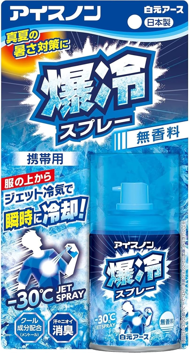 アイスノン 無香料冷却スプレー ひんやり消臭 暑さ対策用