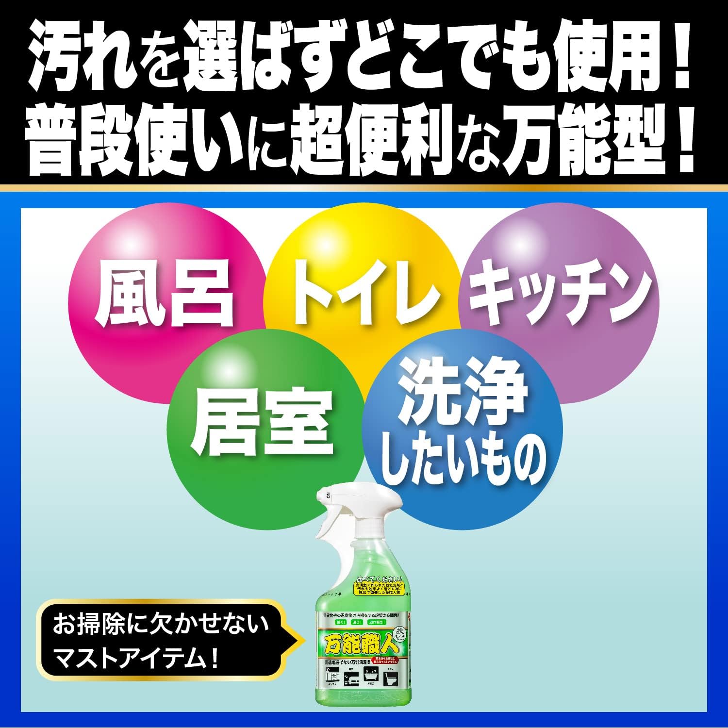 万能アルカリ洗剤500ml – 家庭用簡単クリーナー