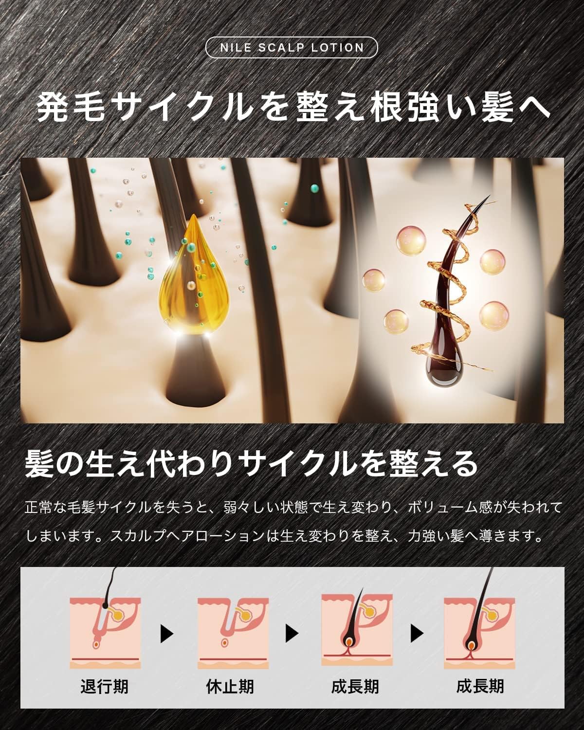 男性用育毛トニック 医薬部外品 NILE スカルプヘアトニック