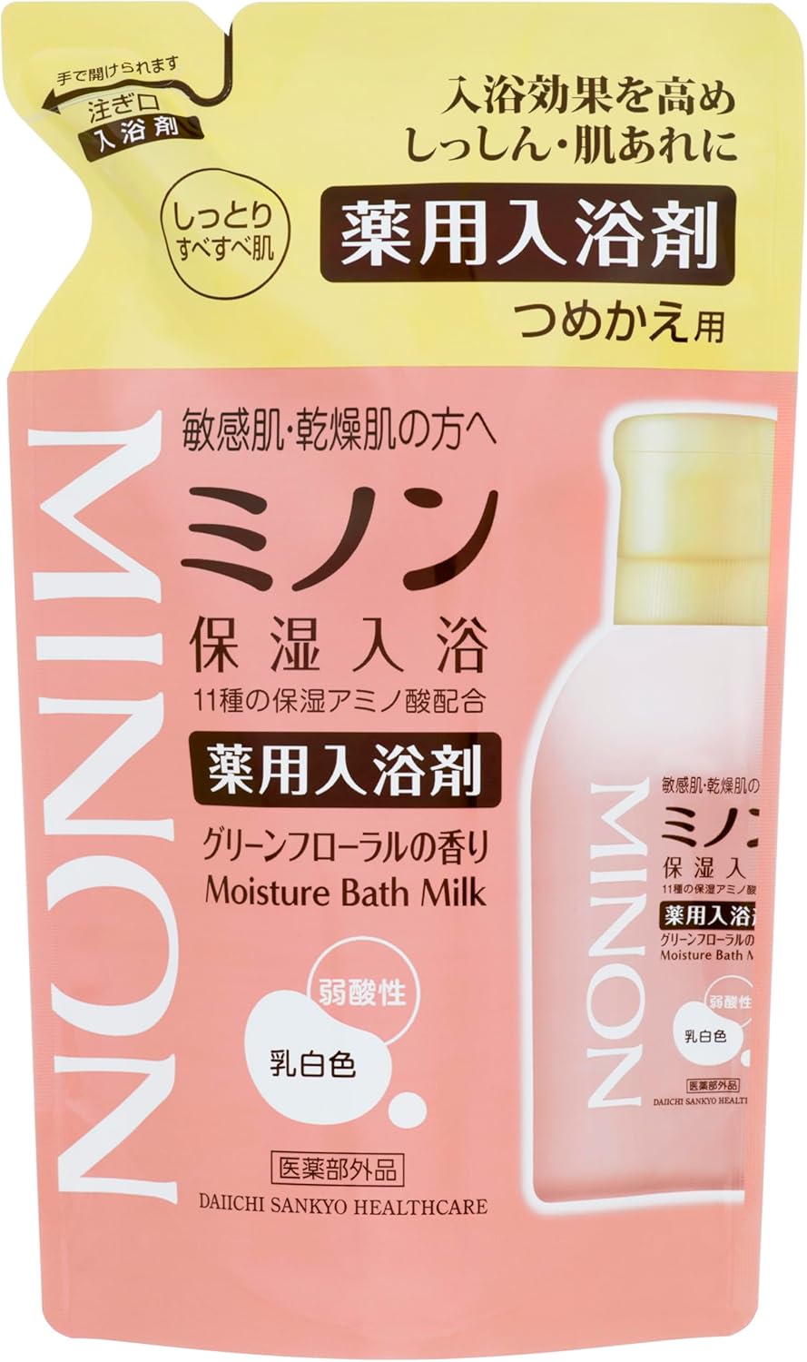 敏感肌用ミノン薬用保湿入浴剤つめかえ用 400mL【医薬部外品】